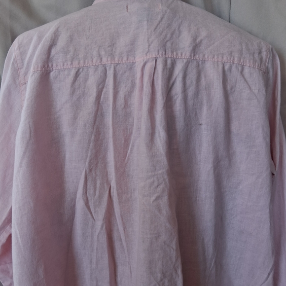 Old Navy Soft Pink Linen-Cotton Shirt - Picture 5 of 5